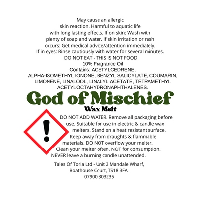 God of Mischief | Segment Wax Melt