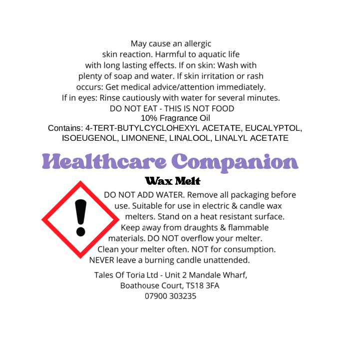 Healthcare Companion | Segment Wax Melt
