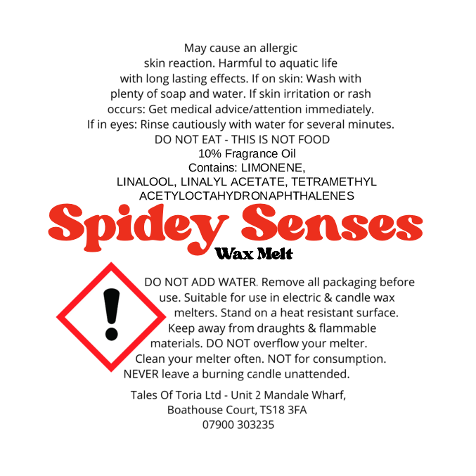 Spidey Senses | Decorated Wax Melt