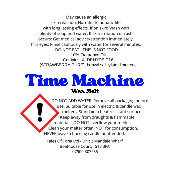 Time Machine | Decorated Wax Melt