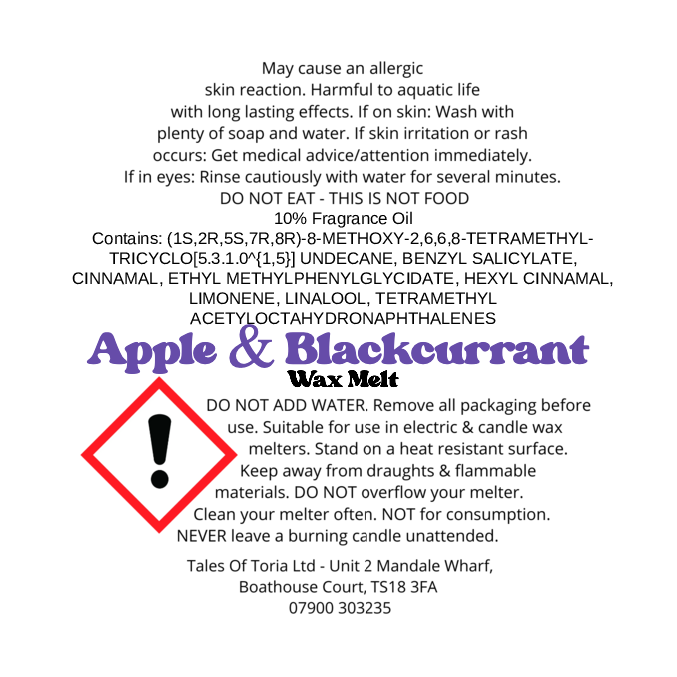 Apple & Blackcurrant | Segment Wax Melt