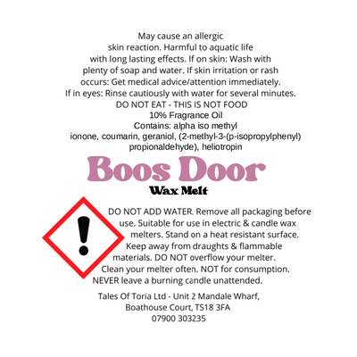 Boos Door | Decorated Wax Melt