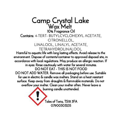 Camp Crystal Lake | Clamshell Wax Melt
