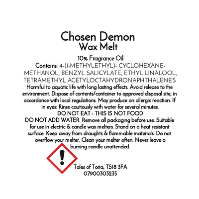 Chosen Demon | Clamshell Wax Melt