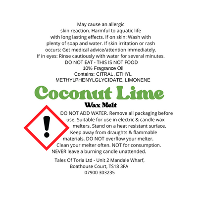 Coconut Lime | Segment Wax Melt