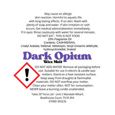Dark Opium | Segment Wax Melt