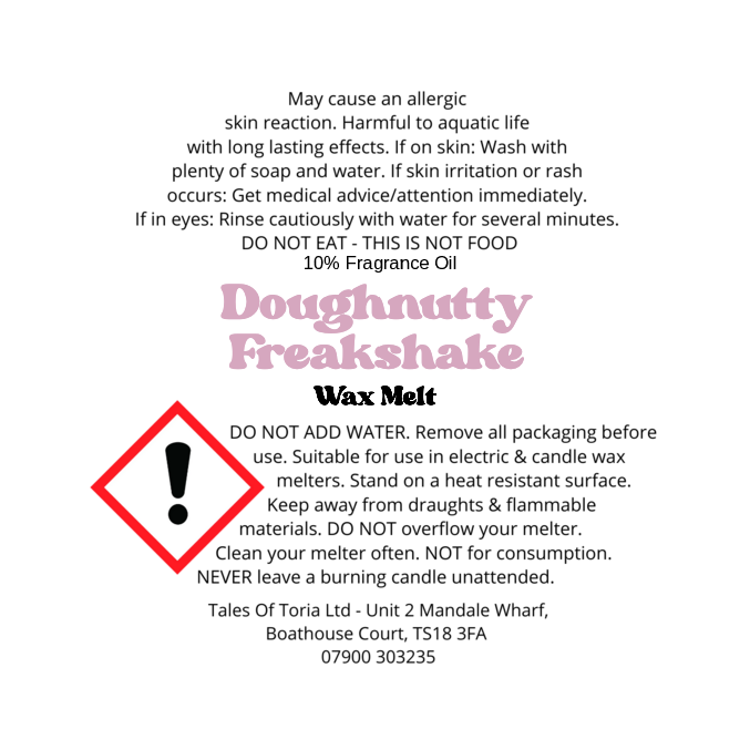 Doughnutty Freakshake | Segment Wax Melt