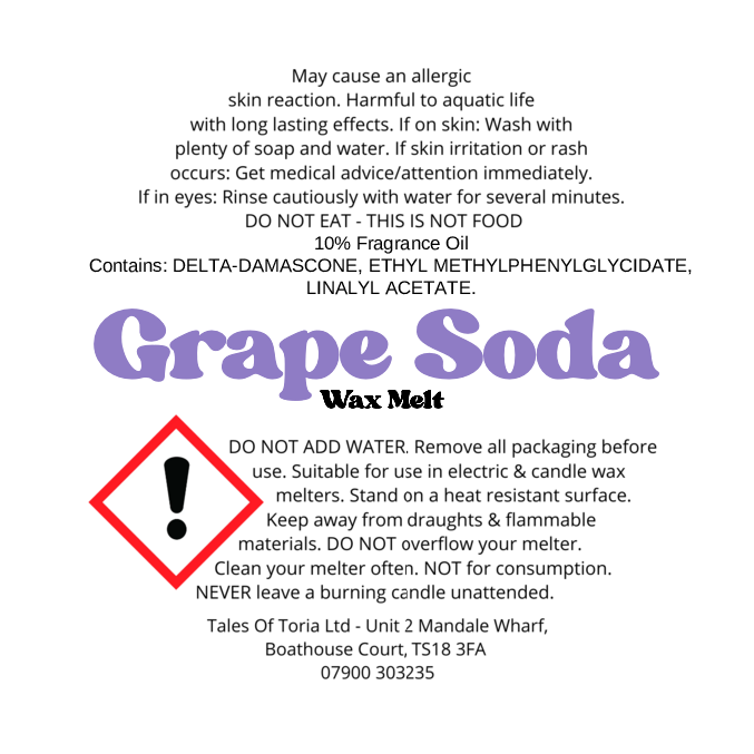 Grape Soda | Decorated Wax Melt