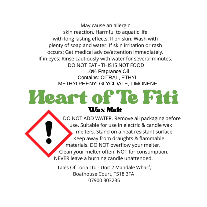 Heart of Te Fiti | Decorated Wax Melt