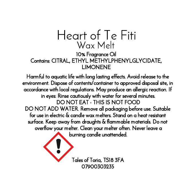 Heart of Te Fiti | Clamshell Wax Melt
