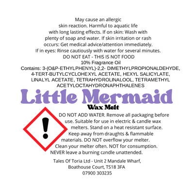 Little Mermaid | Decorated Wax Melt