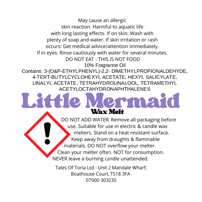 Little Mermaid | Decorated Wax Melt
