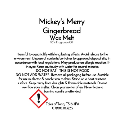 Mickey's Merry Gingerbread | Clamshell Wax Melt
