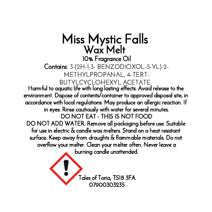 Miss Mystic Falls | Clamshell Wax Melt