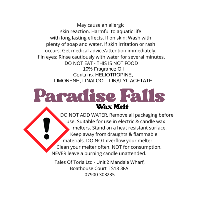 Paradise Falls | Decorated Wax Melt