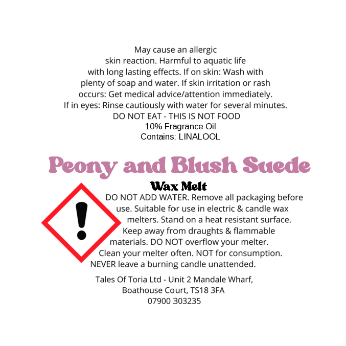 Peony & Blush Suede | Segment Wax Melt