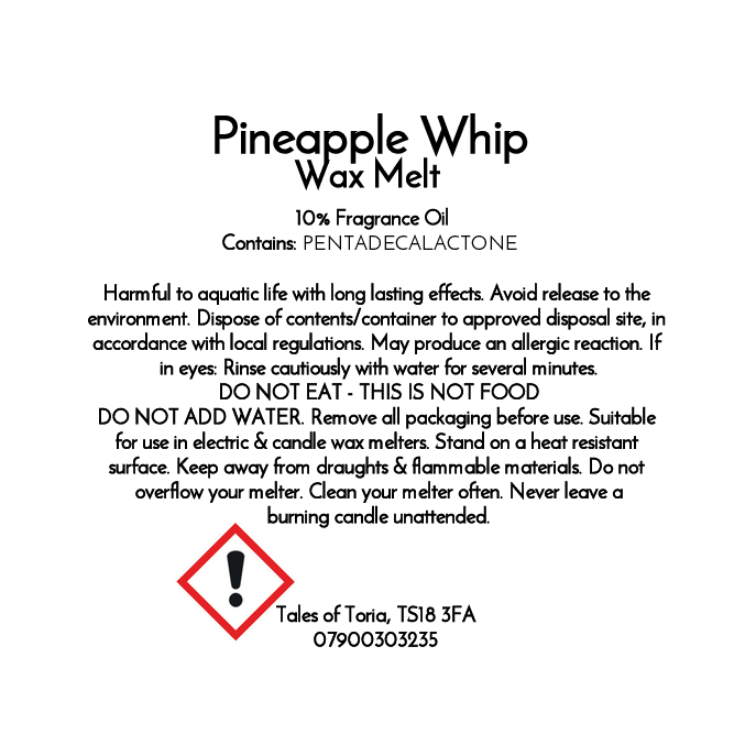 Pineapple Whip | Clamshell Wax Melt