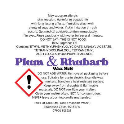 Plum & Rhubarb | Segment Wax Melt see