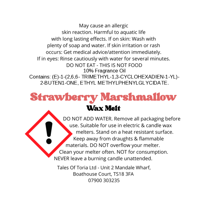 Strawberry Marshmallow | Segment Wax Melt