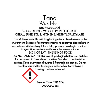 Tano | Clamshell Wax Melt