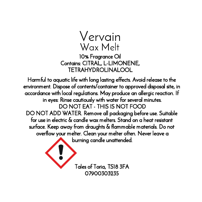 Vervain | Clamshell Wax Melt