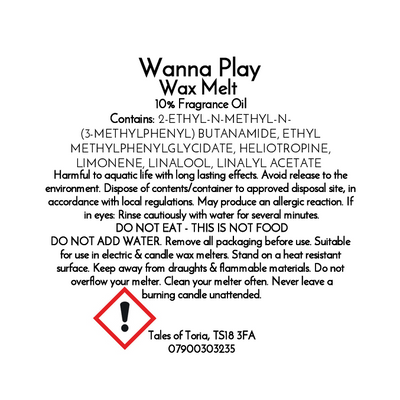 Wanna Play | Clamshell Wax Melt